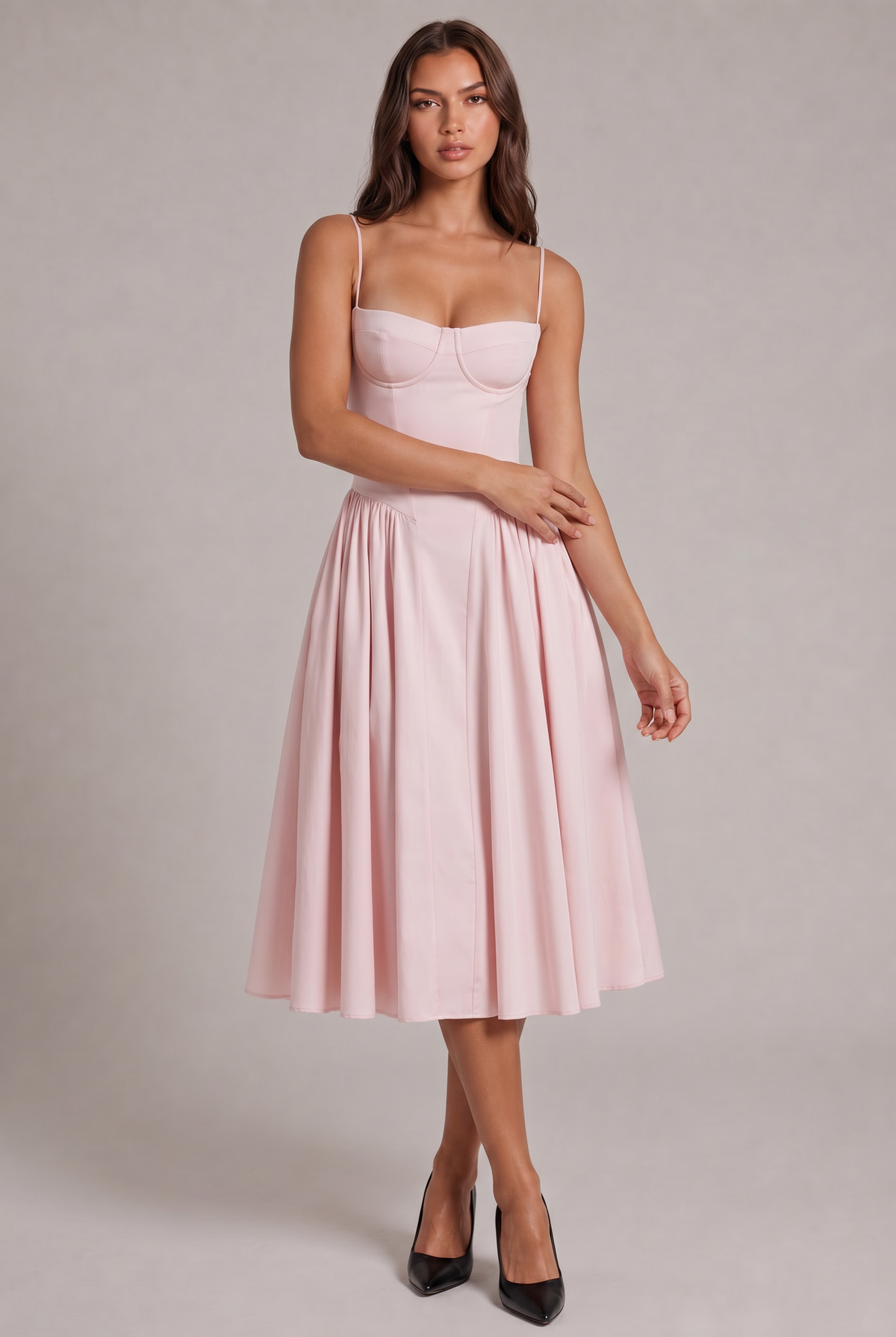 Amaya Elegancka Sukienka Midi