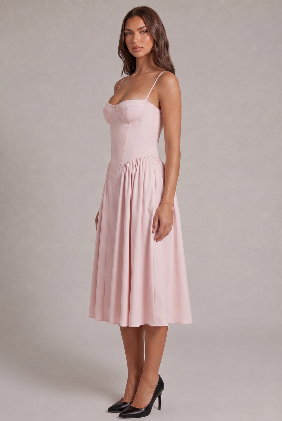Amaya Elegancka Sukienka Midi