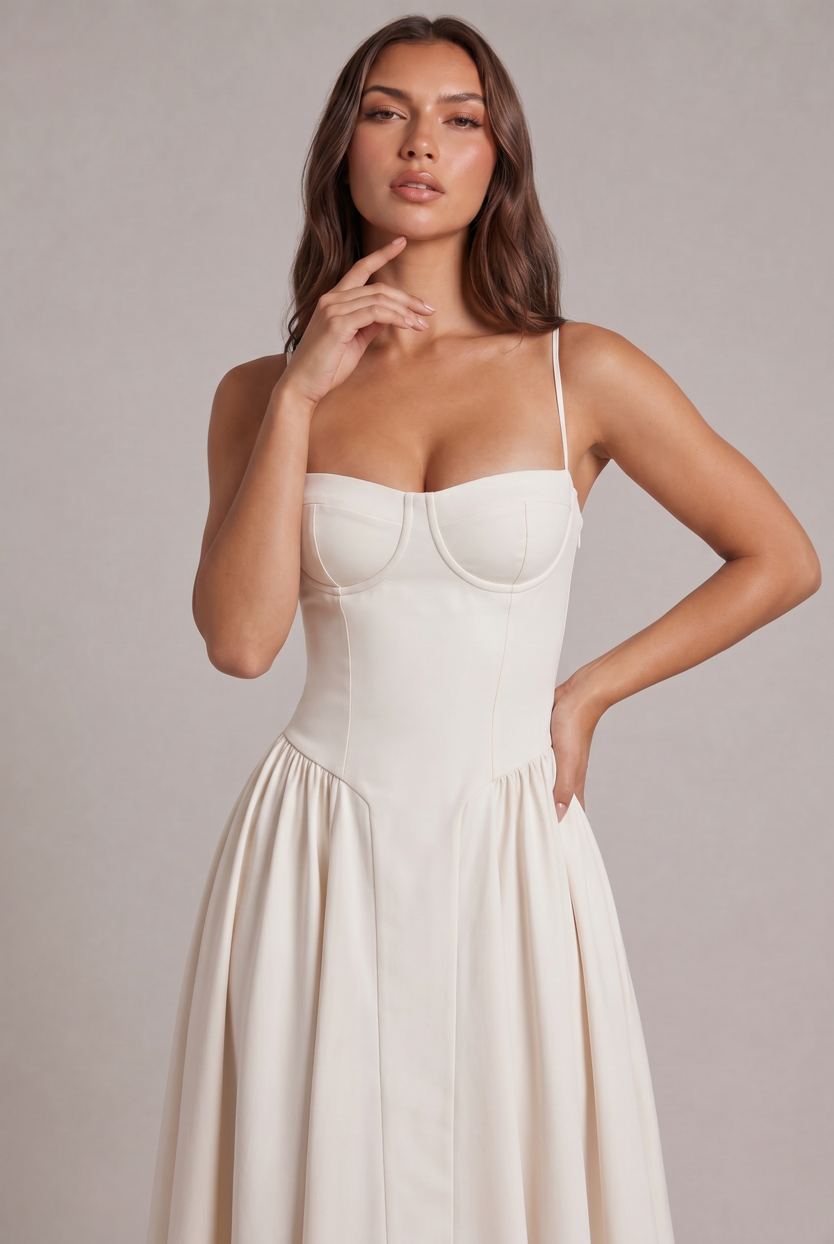 Amaya Elegancka Sukienka Midi