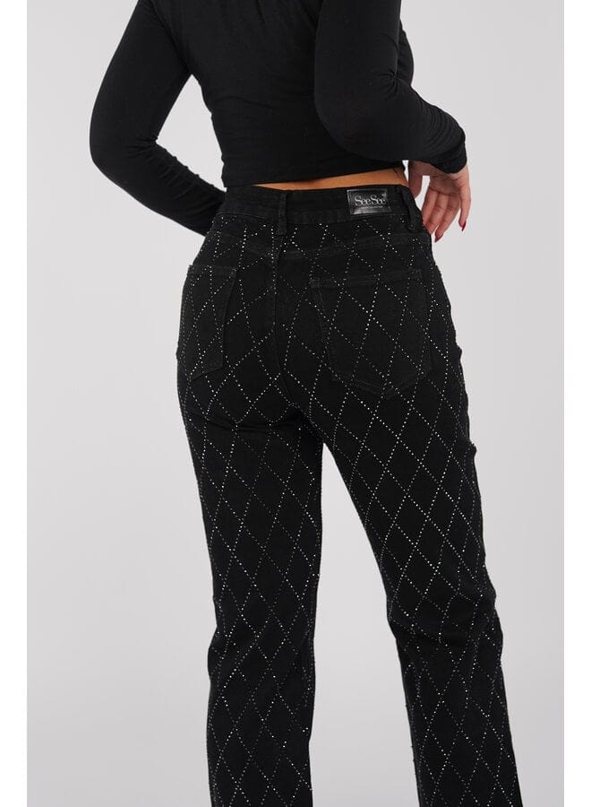 Jeansy Gianna z wysokim stanem