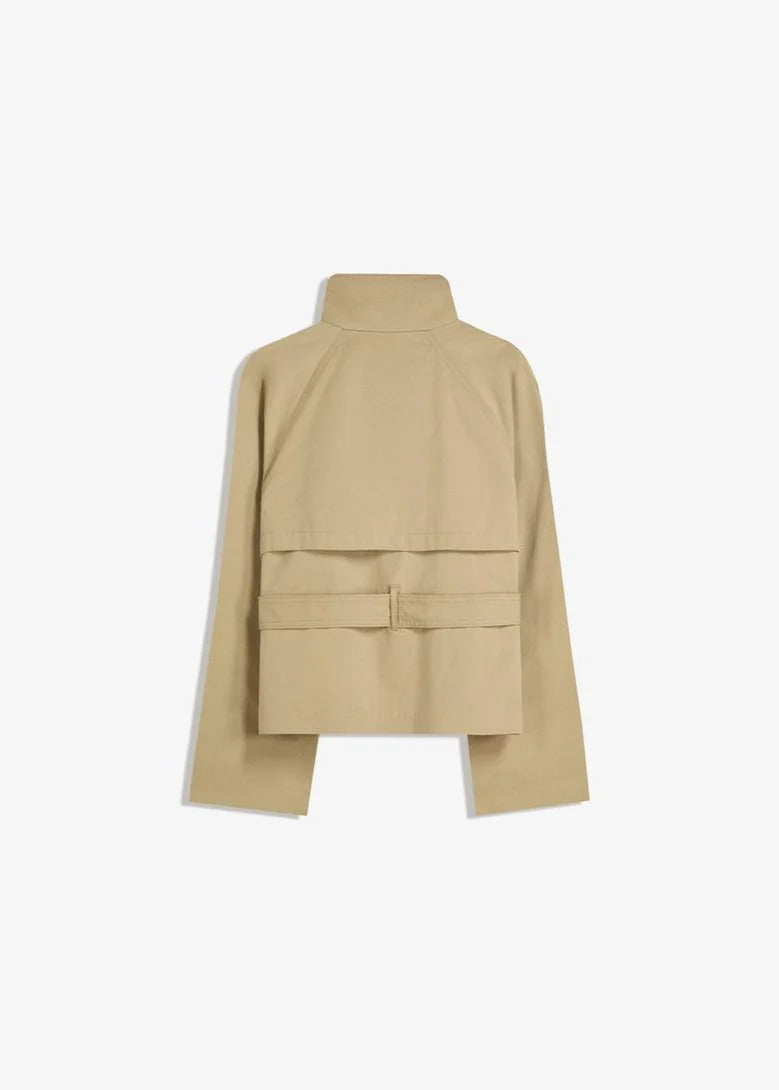 Krótki płaszcz trenczowy