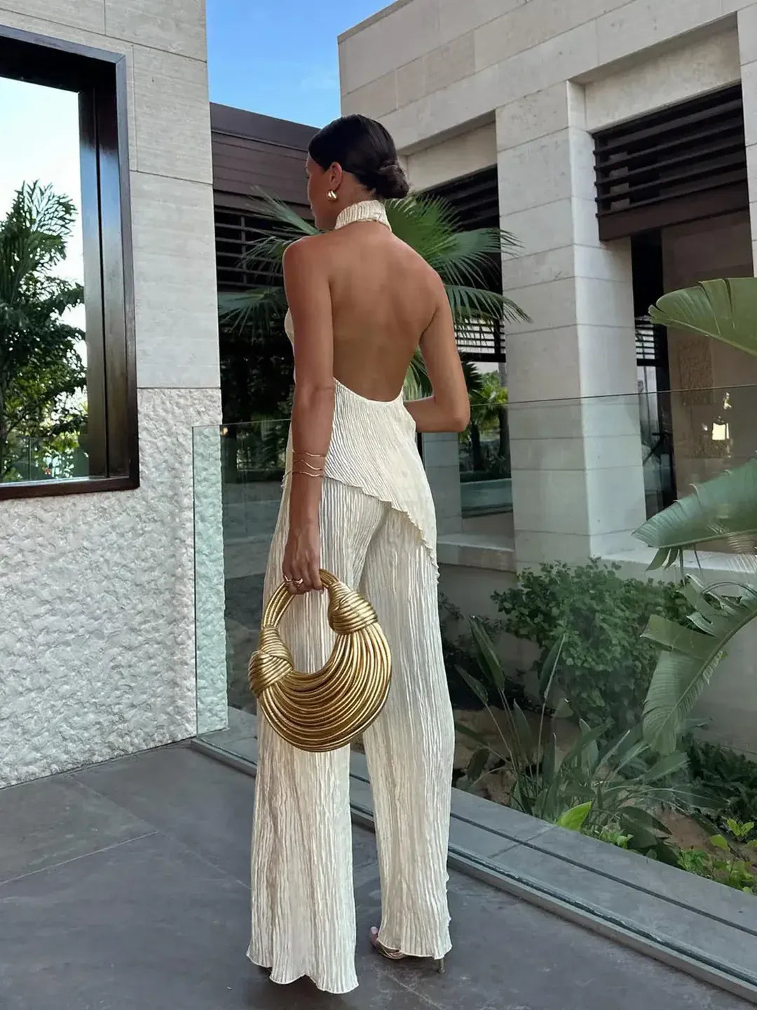 Golden Serenity Dress