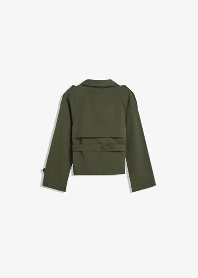 Krótki płaszcz trenczowy