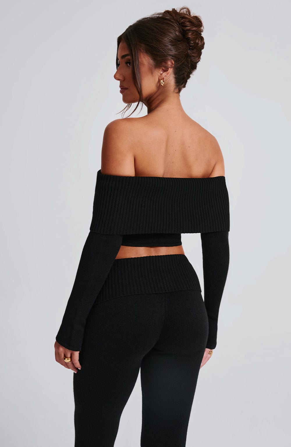 Portia Knit Top – Czarny