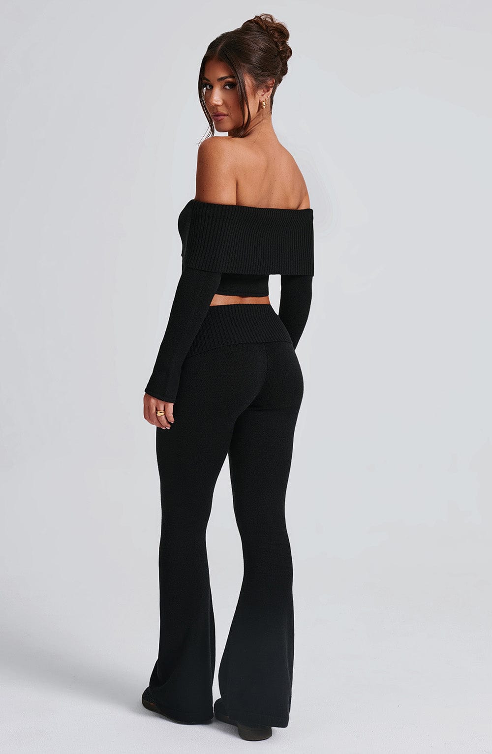 Portia Knit Top – Czarny